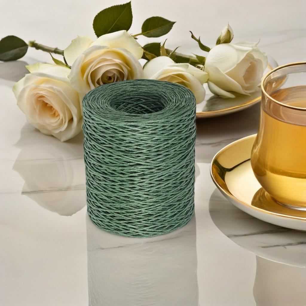 1 Roll Flower Binding Wire Army Flexible Rustic Wire for Wrapping Flower Bouquets Waterproof Gift Wrap Rope