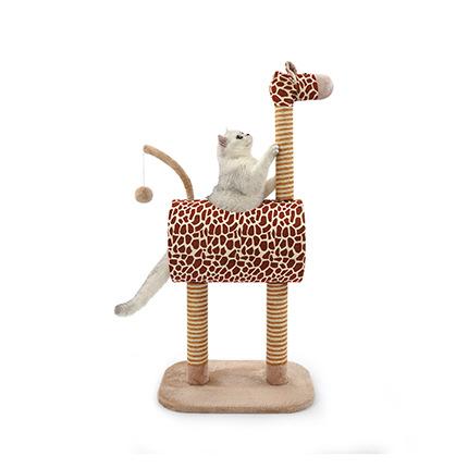 

Giraffe cat climbing frame Multifunctional cat scratching post Small apartment special cat nest integrated does not occupy 50 35 105cm