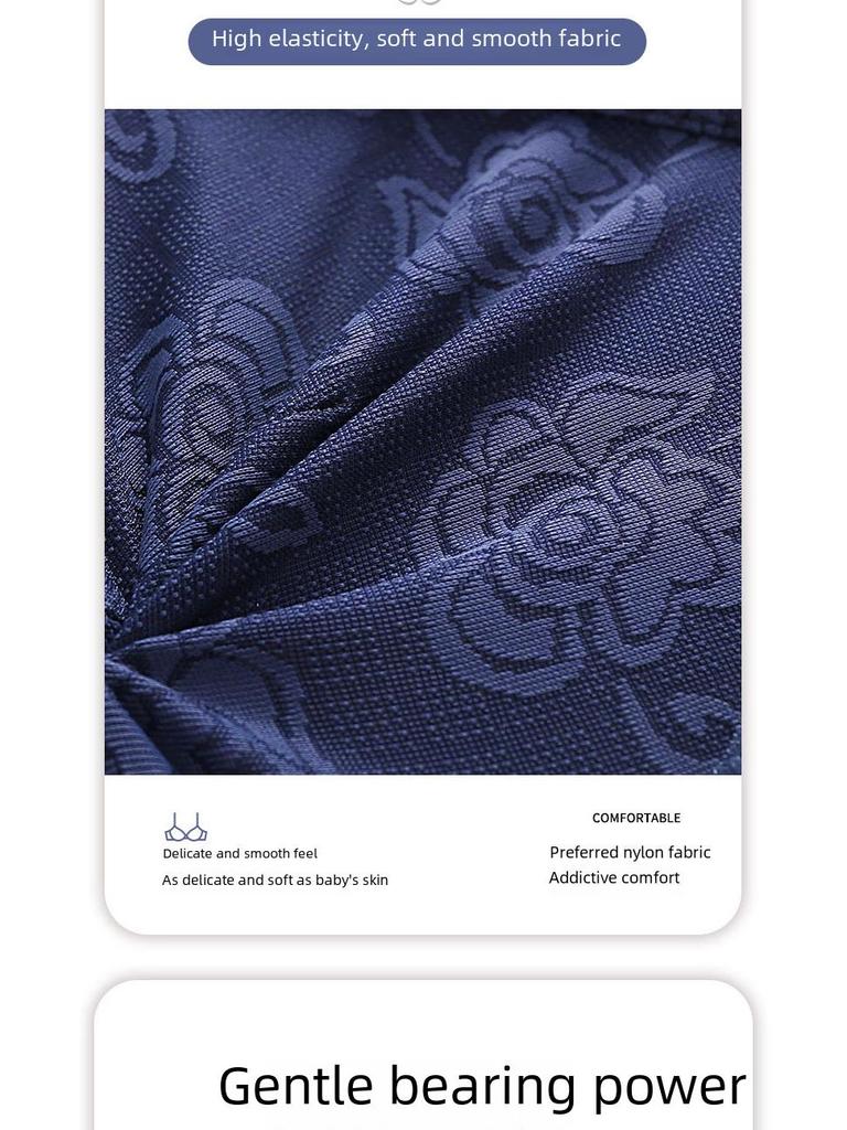 Μεγάλο σουτιέν Jacquard Thin Cup χωρίς μπανέλα, πλήρους κάλυψης για ώριμες γυναίκες