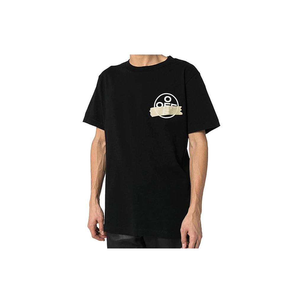 Off-White Tape Arrows Print T-Shirt SS20 Collection Men Tops Black OMAA027R201850021048