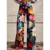 Denim Jeans With 3d Floral Print For Teen Girls Casual Wear