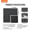 Interlocking Deck Tiles 54 Pack 12"x12" Plastic for Porch Dark Grey