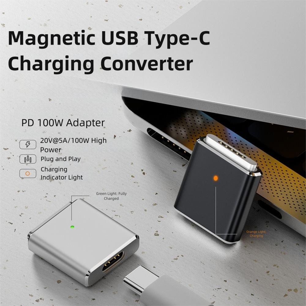Magnetic USB Type-C Converter Laptop Laptop Connector for MacBook Air/Pro 14 16