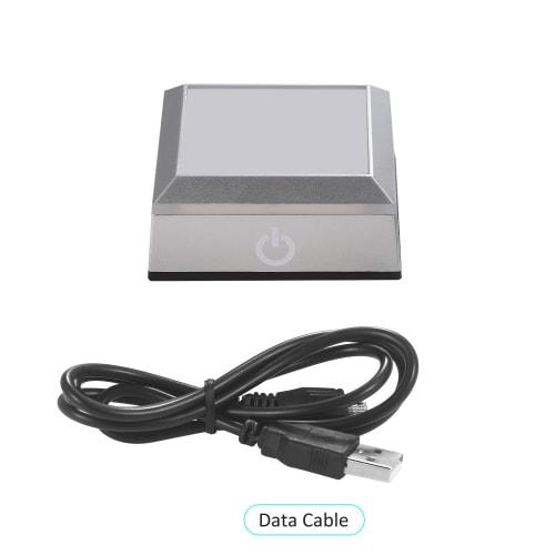 Hefei Erwei Illuminating Coaster with LED Base, Display Light, Stand, Herbarium Base, Illuminated Rainbow Coaster with Touch Switch, Light Up Stage Cr