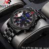 Notionr Men'S Business Casual Stainless Steel Strap Casual Date Display Quartz Men'S Watch