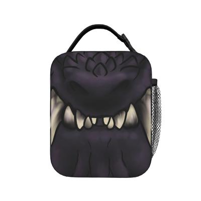Monster Hunter Nergigante Insulated Lunch Bags Thermal Bag Meal Container Kanji Game MHW Tote Lunch Box Food Bag College  Travel