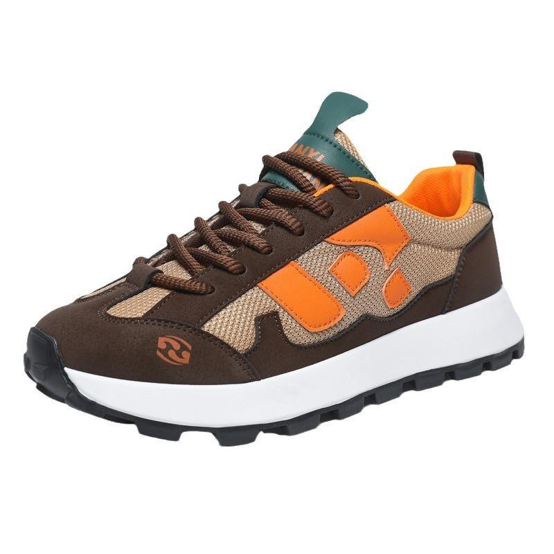 Men'S Shoes Summer Breathable Sports Shoes Men'S Mesh Color Matching Dad Shoes Light Luxury High-End Shoes Men'S Versatile Tide Light