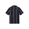 Li-Ning Striped Cotton Loose Casual Short Sleeve Shirt Men Shirts Black ASHS381-2