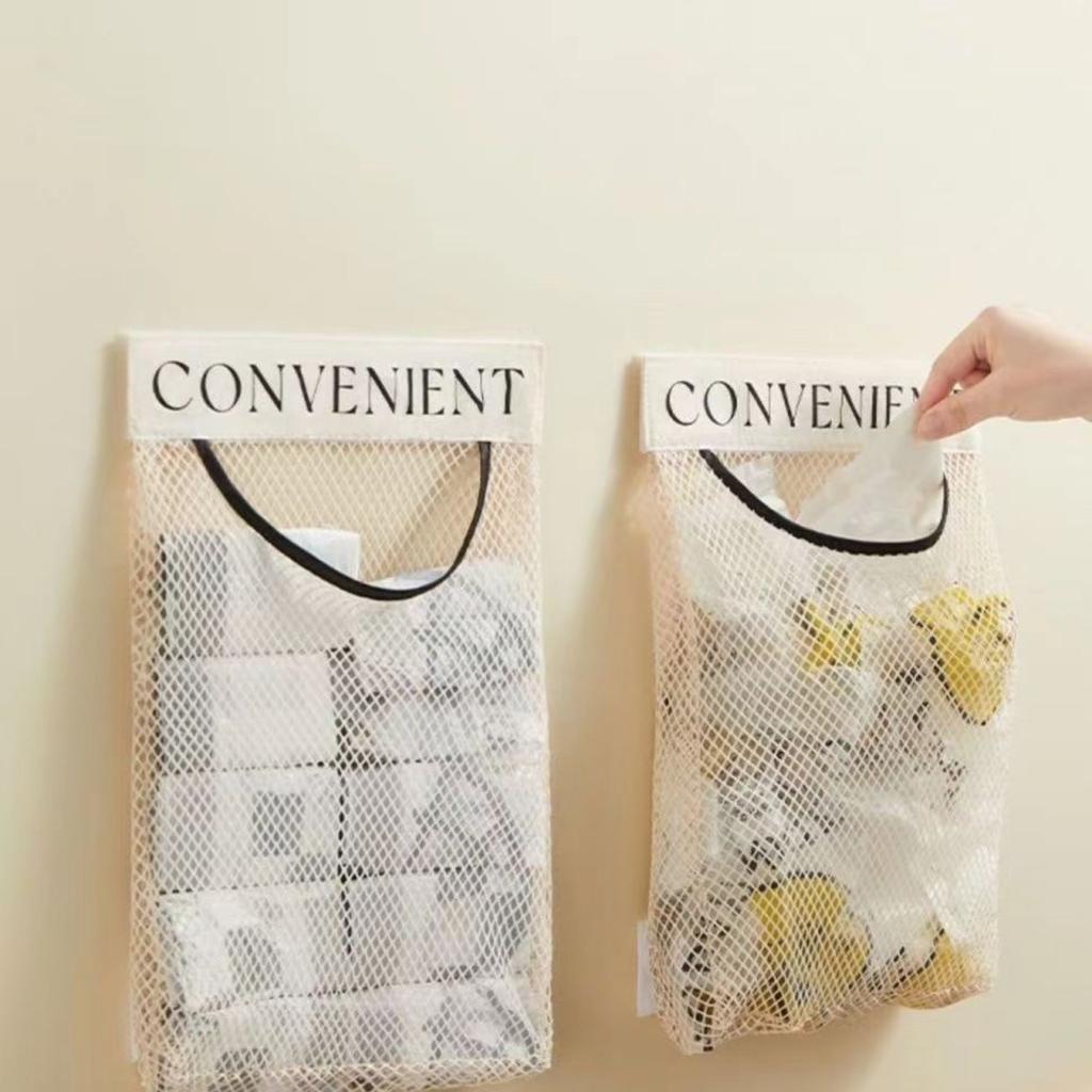 Sac poubelle de cuisine, rangement mural de grande capacité, sac de rangement mural pour sacs en plastique