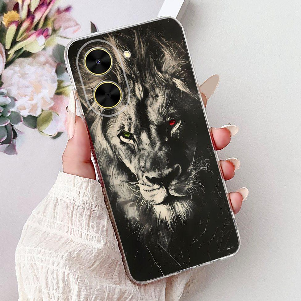 For Redmi A5 NFC 5G Case Cover Clear Luxury Kawaii Cute Cat Fashion Flowers Funny Painted Soft Phone Case For Redme A5 NFC 5G