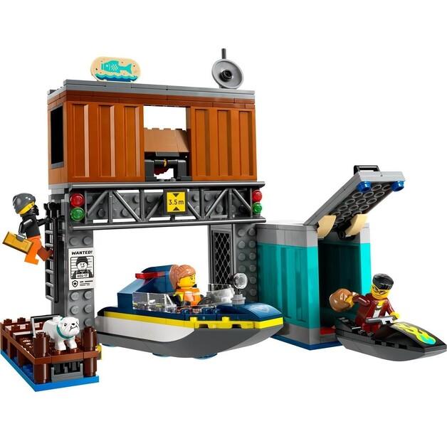LEGO City 60417 Police Boat and Thieves Hideout