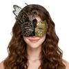 Carnival Mask Shiny Butterfly Mask Half Face Mask Adjustable For Christmas Carnival Halloween Fashion Show