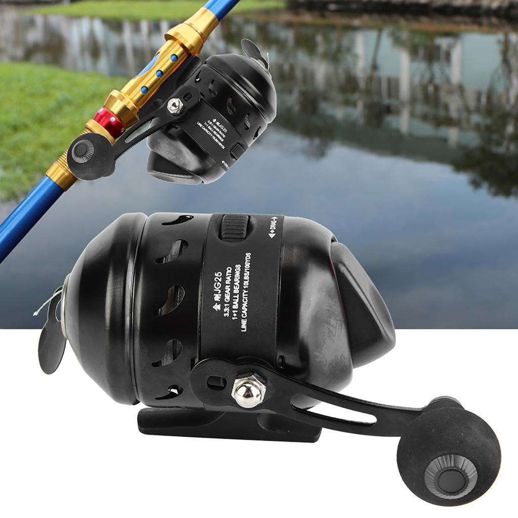 Black Casting Spinning Reel Inner Line Shooting Fish Wheel Closed Fishing Reel