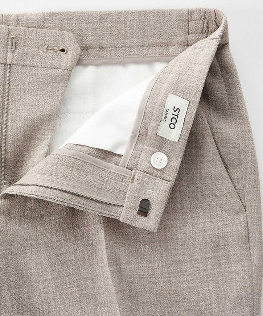 STCO Two-Tone Texture Lightweight Summer Slacks_Beige (Tapered Fit)_Sepvb05Tsd