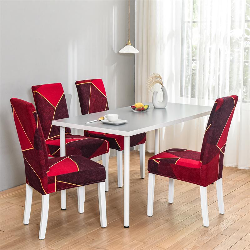 Dining Room Chair Covers Set Of 1/2/4/6Pieces, Removable Washable Chair Covers For Dining Chairs Stretch Parson Chair Slipcover