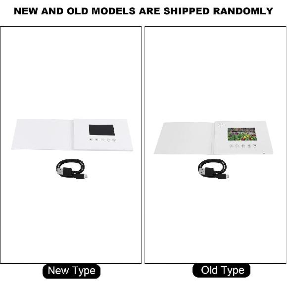 Video Brochure, Electronic Greeting Card, Exquisite High Code Rate LCD Screen Video Greeting Card, HD Video Playback for Medium and Highend