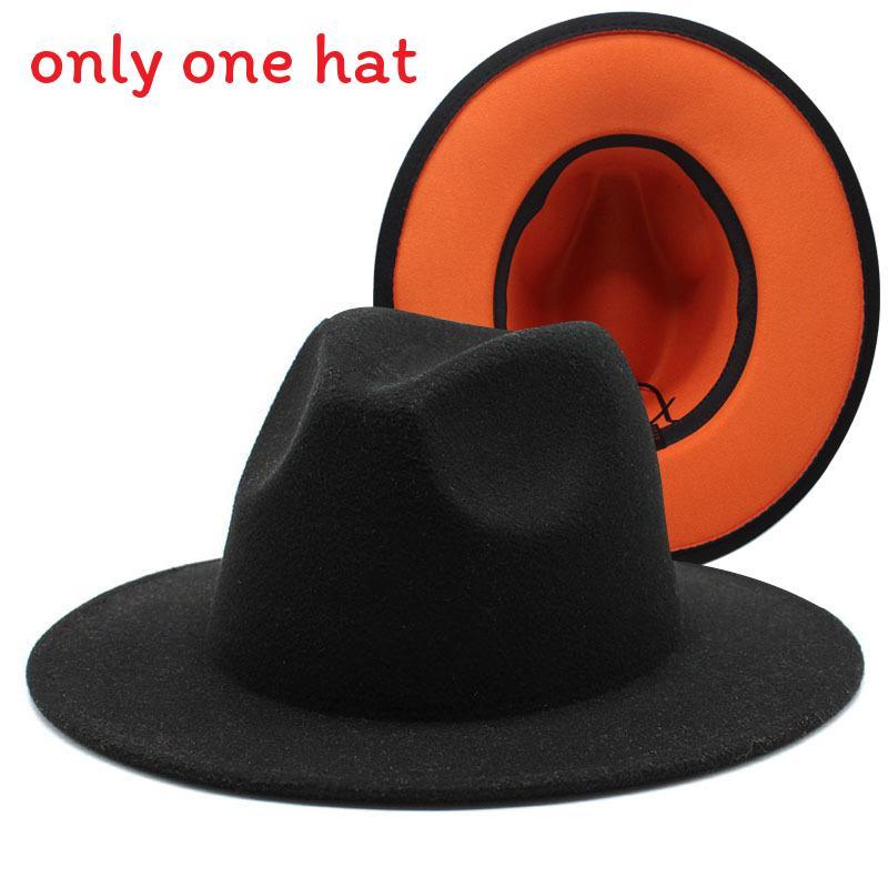 Vintage Woll-Fedora-Hut mit breiter Krempe für Herren Damen Sommer Sonnenschutz
