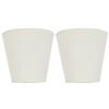 2PCS Fabric Lampshade European Style Clip On Lamp Shade for E14 Screw Chandelier Wall LampPT07 White