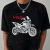 Guzzi V85Tt V 85 Tt Maglietta Moto Motociclisti Uomo Casual Girocollo Top Tee 2026