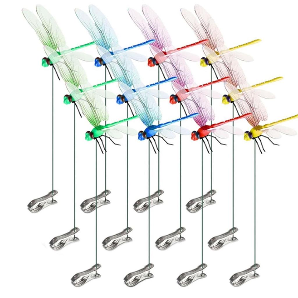 Dragonfly Clip Insect Deterrent Simulated Patio Decor Gardening Suitable for Yard Garden Patio Decoration