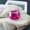 Brilliant Emerald Cut Natural Pink Sapphire 13.15 Ct CERTIFIED Loose Gemstone