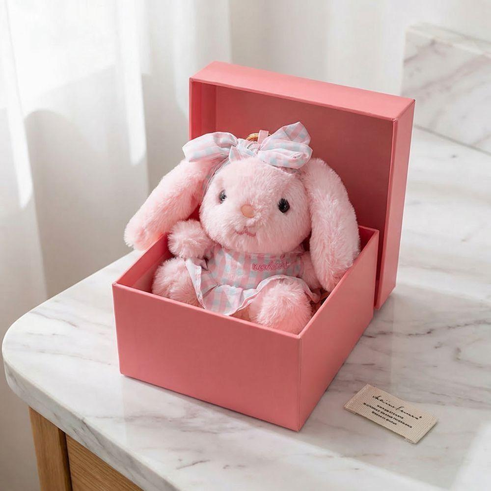 Bow Easter Stuffed Bunny Keychain Creative Rabbit Pendant Bag Charm Plush Toy Key Ring  Companion