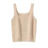 Women's 100% Pure Cashmere Round Neck Knit Camisole Vest
