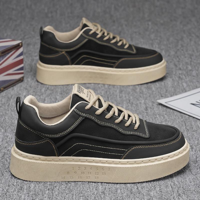 Herrenschuhe neu Frühling Sport Casual weiche Basisplatte Schuhe Herren Plateau rutschfest vielseitige Schuhe