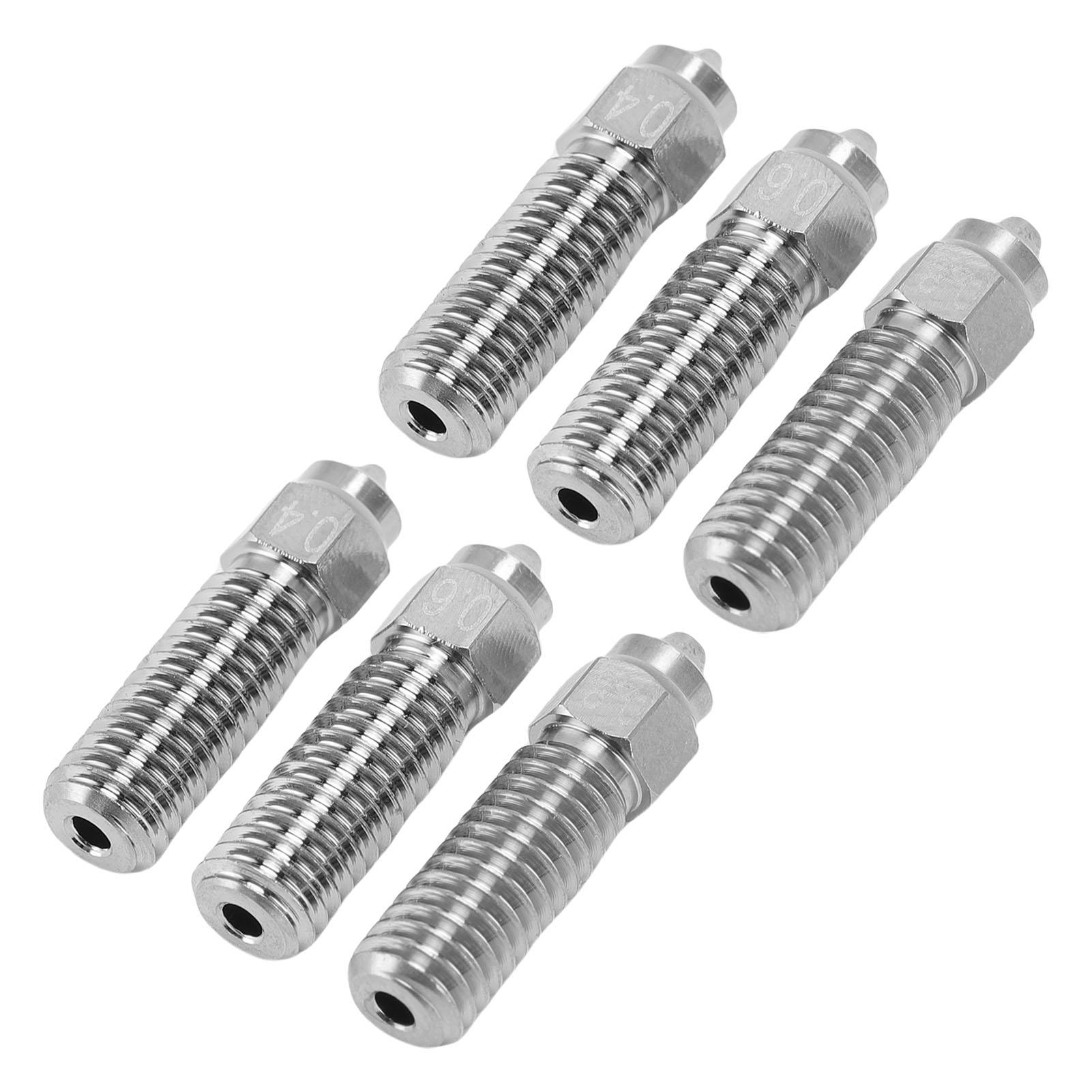 

6 шт. Замена сопла хотэнда для 3D-принтера Creality K1 K1 Maximum 0.4 0.6 0.8 мм Закаленная сталь