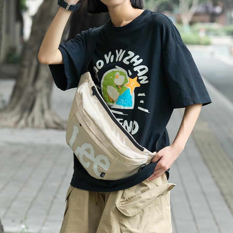 New Lee Oxford Messenger Bag, Shoulder Bag, Crossbody Bag, Sling Bag Regular Unisex Gray Blue/Black/Khaki LE230010M