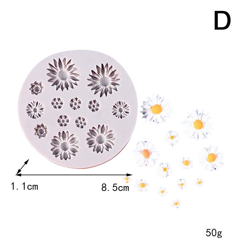 

3D Мини Цветок Ромашки Силиконовая Форма Инструмент Для Украшения Торта Помадкой Свадьба День Рождения Вечеринка Шоколадные Конфеты Выпечка Форма D серый
