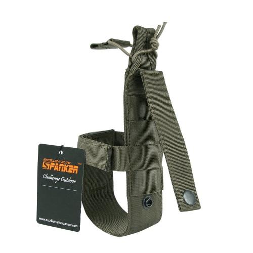 EXCELLENT ELITE SPANKER Porte-bouteille d'eau en nylon, Pochette de rangement pour bouilloire, Compatible MOLLE, Ultraléger, Réglable, Portable pour activités de plein air