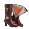 Women Comfortable Fleece Medium Boots Autumn Winter New Style Thick Heel Side Zipper Pointed Fashion High Heels Boots Elegant