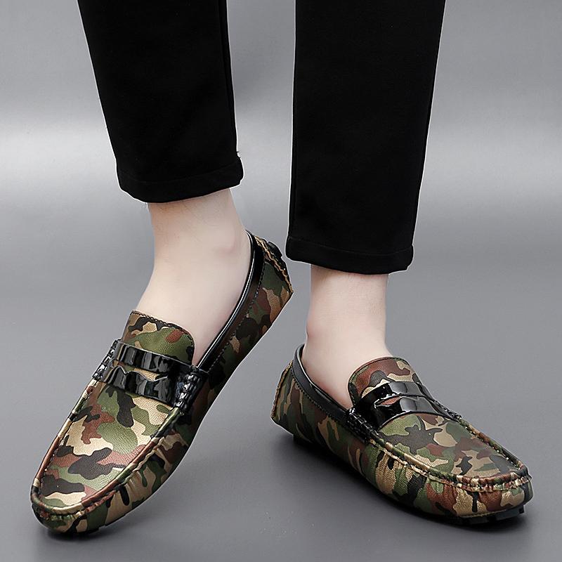 Dámské Pohodlné Baleríny Ležérní Nazouváky Pánské Mokasíny Loafers Řidičské Boty Unisex Větší Velikost Kamufláž Zlaté Stříbrné Boty