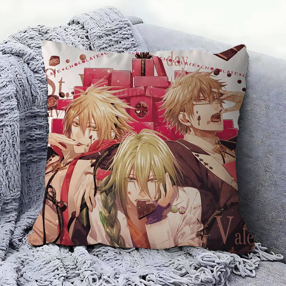 Anime-A-AMNESIA Office Cushion Pillowcase Car Cushion Cover45X45CM Lumbar Pillowcase Sofa Pillowcover