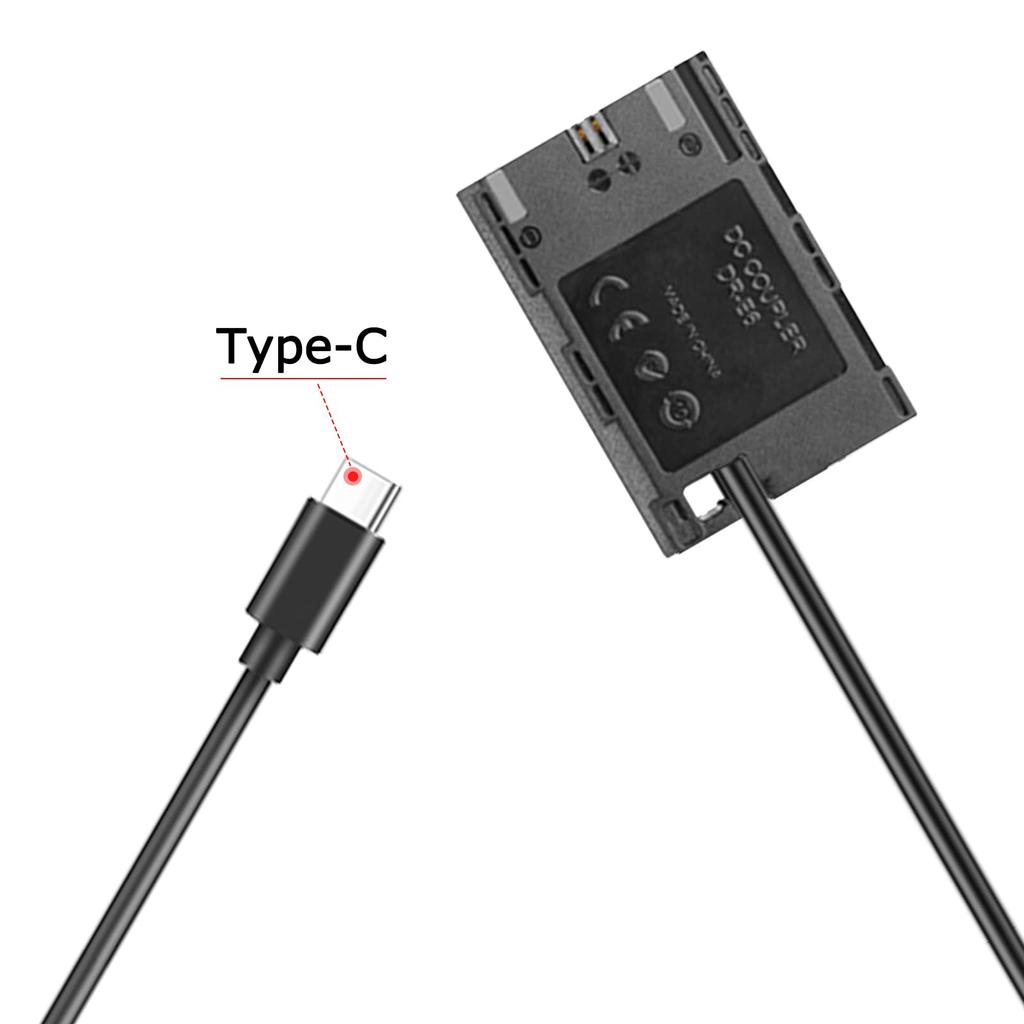 Raeisusp Federkabel DC-Kupplung Dummy-Kit Kompatibel mit Canon EOS 5D Mark 6D Mark 7D Mark II Typ-C DR-E6 LP-E6 USB-C 90D, 80D, 70D, 60D, R, R5,