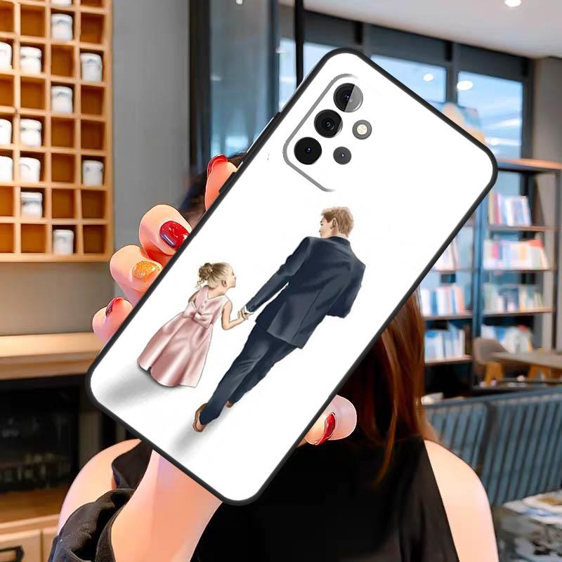 Mom Daughter Girl Son Dad Case For Samsung Galaxy A14 A34 A54 A31 A41 A51 A71 A13 A33 A53 A12 A22 A32 A52 S Cover