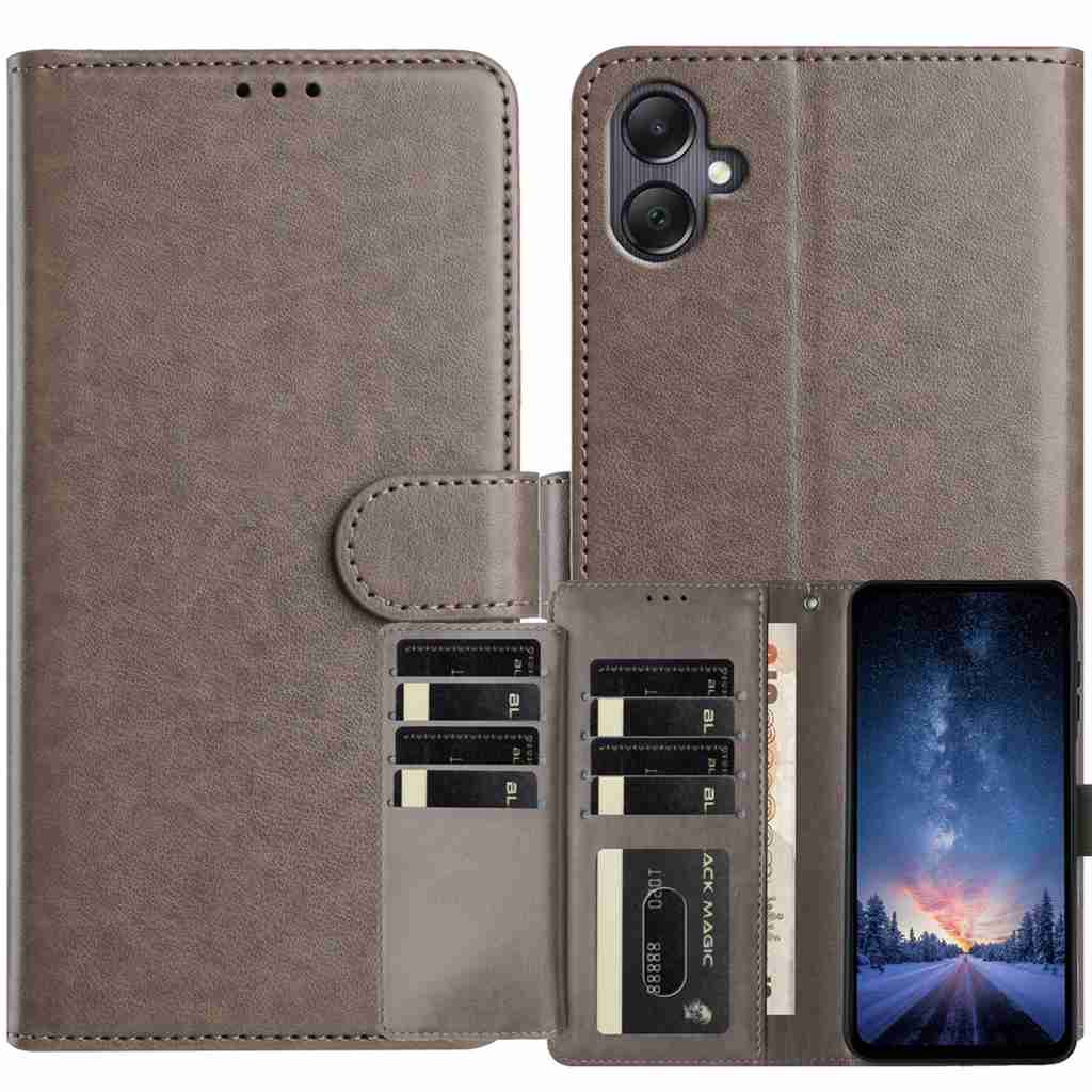 

For Samsung Galaxy A06 4G/Galaxy A06 5G Wallet Phone Case Stand PU Leather Folio Flip Cover with 8 Card Slot