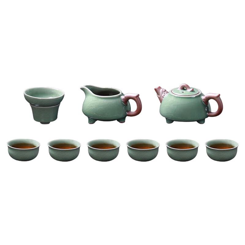 Ge Kiln Ceramic 10-Piece Tea Set