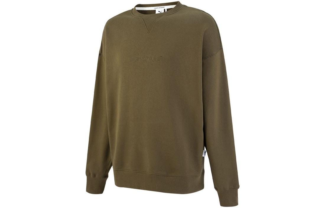PUMA MMQ Sweatshirts Unisex Dark Green Crew Neck Moderate Regular 536595-62 M