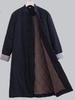 Men's Winter Retro Cotton Windbreaker Jacket - Thickened Loose Daoist Robe Coat
