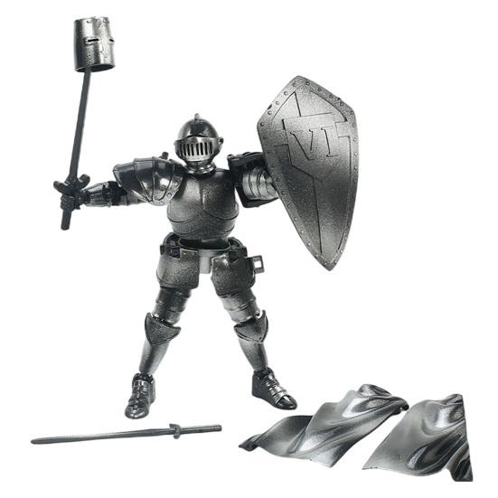 Yousheng Medieval Knight Action Figure Kit with Accessories Movable Joints Skeleton Knight Model Toy DIY Assembly Posable Knight Figurine Decoration