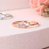 Dainty Rings For Women Thin Finger Heart Ring Cute Love Daily Accessories Gifts For Girls Fashion Zircon 2024 Wholesale R210