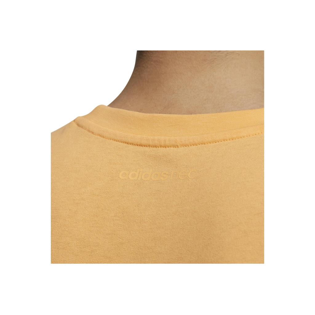 adidas Neo Smiley Print Sports Crew Neck T-Shirt Men Tops Orange Yellow GP5780