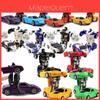 Cool 2in1 Deformation Robot Car Toy W/inertia Boys Xmas Gift