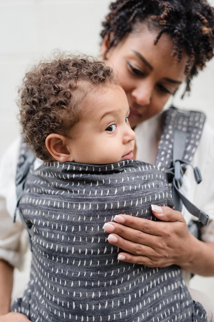 Boba X Baby Carrier Imported from [Officially Japan] (Designer (Denim Rain))