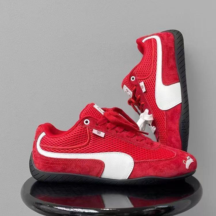 Retro German training shoes women's 2025 new summer lace-up mesh shoes versatile casual sports shoes thin-soled racing shoes