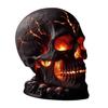 Skalle Bordlampe Gotisk Magma Skallelampe Skummel LED Menneskeskalle Bordlys for Halloweenfest Manteldekorasjon