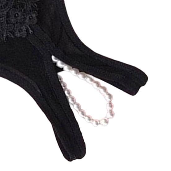 G-string Panties Low Waist Open Crotch See-through Hollow Hip G-String Panties Women Accessory