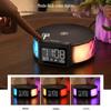 Multifunctional Wireless Charging Bedside Lamp with Perpetual Calendar, LED Night Light, Alarm Clock, and Color Atmosphere Lighting